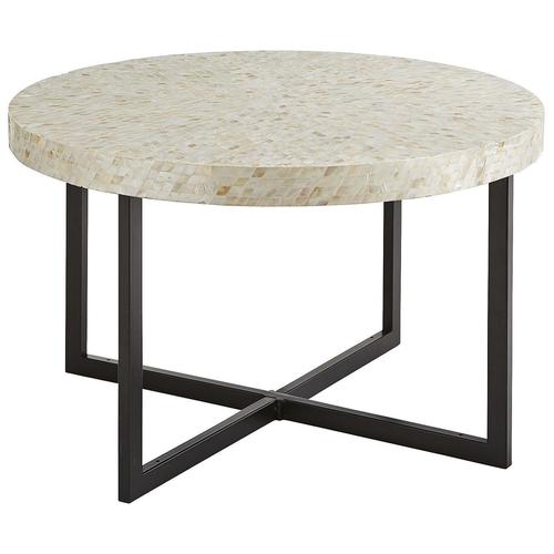Handmade Mother Of Pearl Round Coffee Table