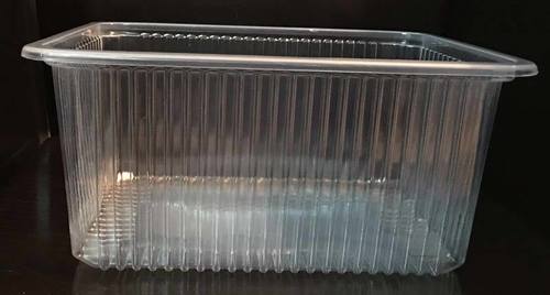 1800 ML Plastic Tray - Plastic Material 140 x 190 mm Size Transparent Color | Durable Sturdy Design for Sweet Packaging and Presentation