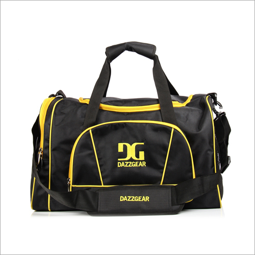 Duffel Bag - Fabric Material , Padded Shoulder Straps & Front Zipper Pocket for Easy Access