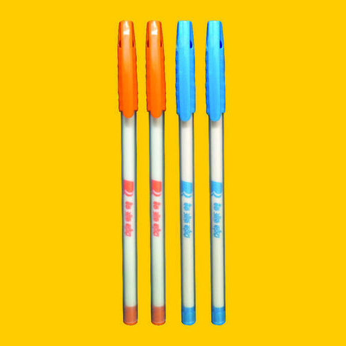 Promotional Pen (Bank of Baroda) - Plastic, 14cm, Blue/Black Ink | Smooth Writing, Replaceable Refill, Customizable Print