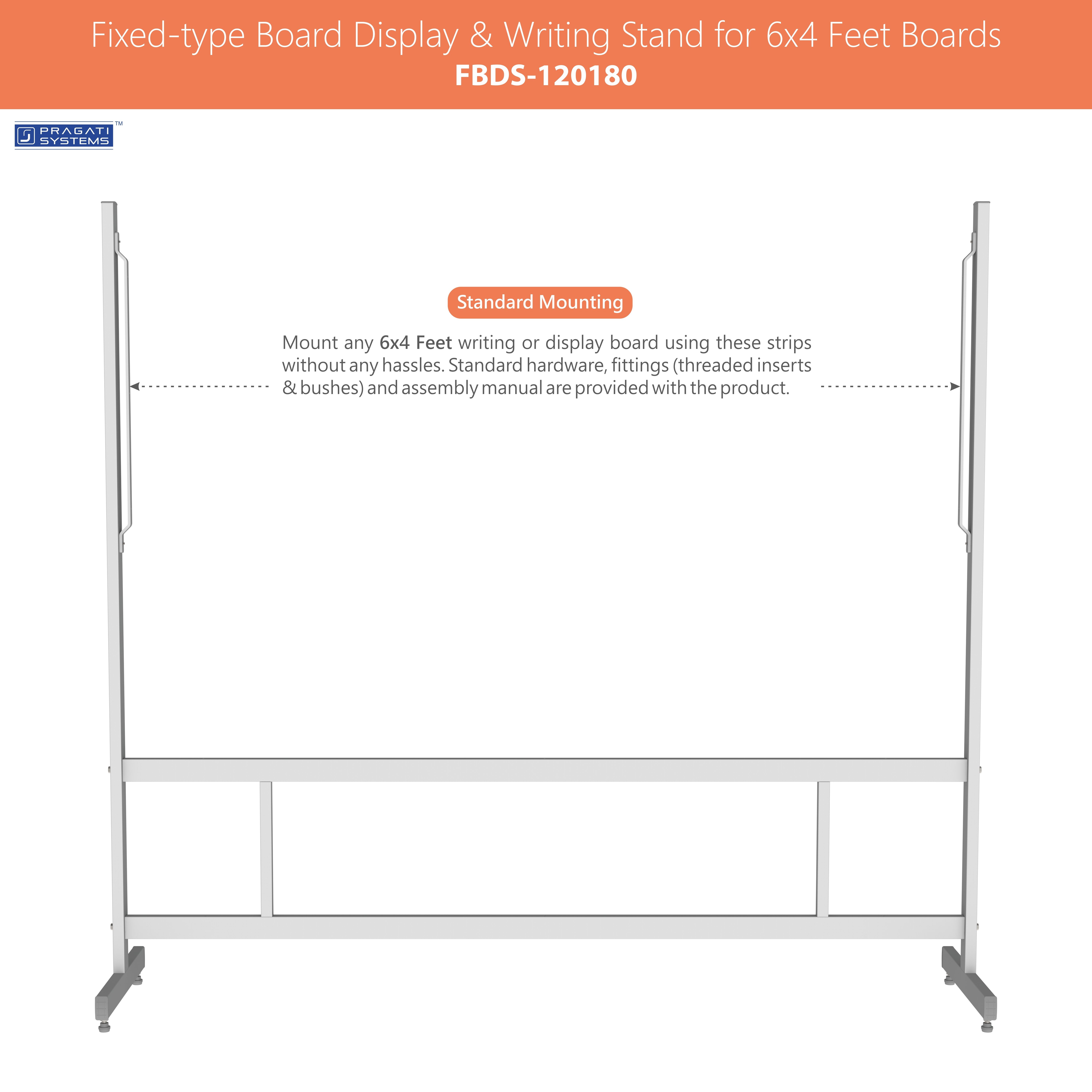 Fixed Board Display Stand FBDS120180