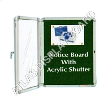 Notice Board With Acrylic Shutter