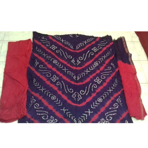Hand Made Bandhej Dress Material