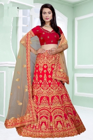 Red Traditional Lehenga Choli