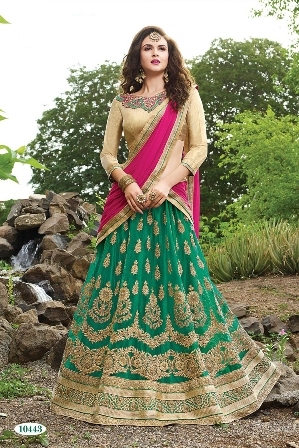 Green Traditional Designer Lehenga Choli