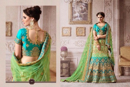 Light Green Ladies Designer Lehenga Choli