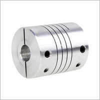 Aluminium Flexible Coupling - 10mm Bore Diameter, 25mm Outer Diameter, 25mm Length | 8 Jaws, 10nm Torque Rating, -20°c To +80°c Operating Temperature