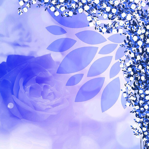 Customized Rose Print Wallpaper