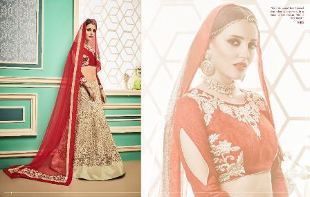 Embroidered Silk Lehenga Choli - Custom Sizes XS to XXXL, Trendy Full Sleeves Design | Beaded Lace, Feather Accents, Dry Clean Only