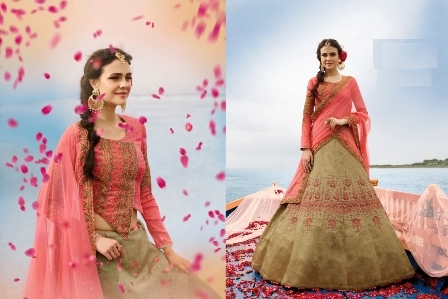 Bridal Silk Lehenga Choli Decoration Material: Beads