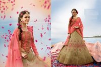 Bridal Pink Lehenga Decoration Material: Beads