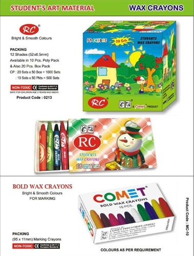 Smooth And Bright Colour Wax Crayons