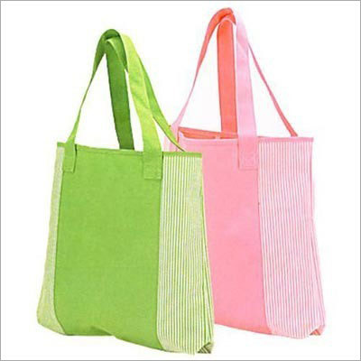 Green & Pink Jute Designer Bag