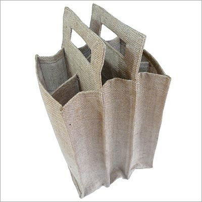 Jute Wine Multi Bottle Bag