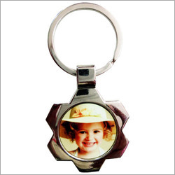 Round Metal Keychain