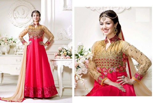 Designer Anarkali Suit - Georgette Material, Customizable Sizes from XS to XXXL | Embroidered Pattern, Full Sleeves, All-Season Wear, Plus Size Available, Dry Clean Only