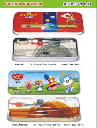Rectangular - 18 X 7.4 Cm Geometry Box - Use: School