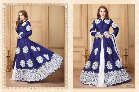 Middlecut Anarkali Suit Decoration Material: Laces