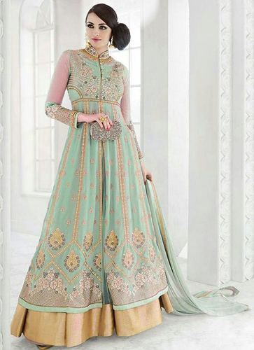 Designer Anarkali Suit Decoration Material: Beads