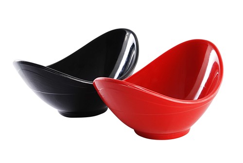Stylo Snack Set - Ceramic, Sizes: 500 ml, 1500 ml, 2500 ml - Black and Red, Multi-Utility Tray, Handcrafted with Artistic Design