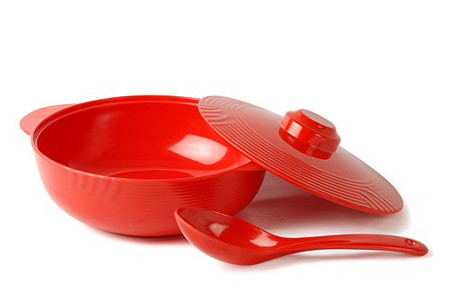 Serving Bowl - Ceramic, 500ml, 1500ml, 2500ml - Elegant Red Design, Food Grade Material
