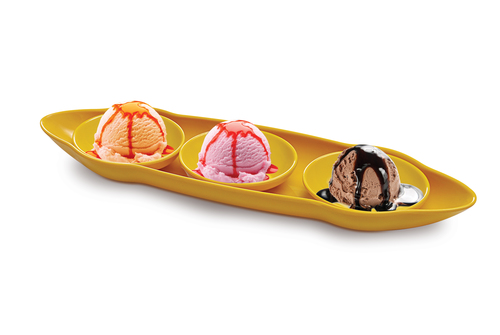 Miracle Snack Set - Ceramic, 500 ml, 1500 ml, 2500 ml | Yellow Color, Smooth Surface, Exclusive Design, High Strength, Various Styles