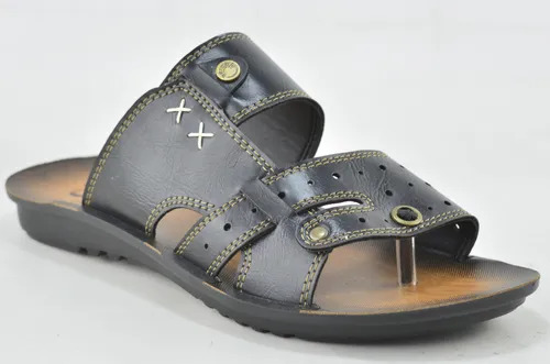 Men's Stylish Slippers - Pure Leather, Size 5-10 Inch, Available in Various Colors | Slip and Sweat Proof, Comfortable Design, Durable and Water Resistant