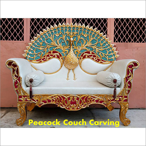 Peacock Couch Carving Wedding Chair