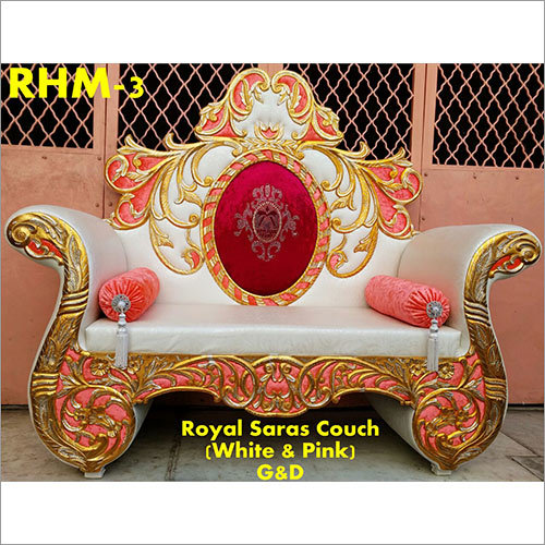 Royal Saras Couch Wedding Chair By BHAGWATI DYEING & TENT WORKS