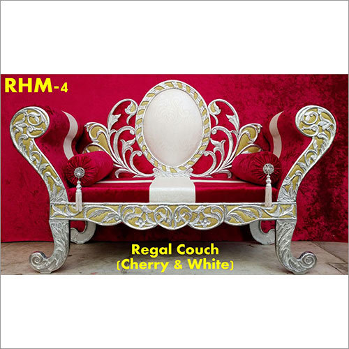 Red Regal Couch Wedding Chair