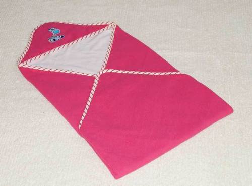 Pink Baby Wrap Up Fleece Fabric