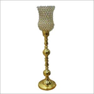 Brass Glass Candle Holder