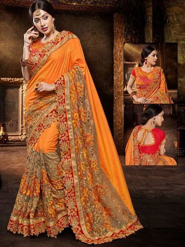 Designer Heavy Wedding Wear Saree