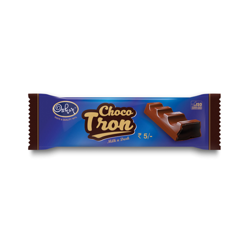 Choco Tron (Milk N Dark)- Bar Chocolate Fat Contains (%): 1-2 Grams (G)