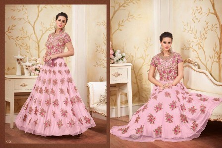 Heavy Designed Anarkali Suit Decoration Material: Beads