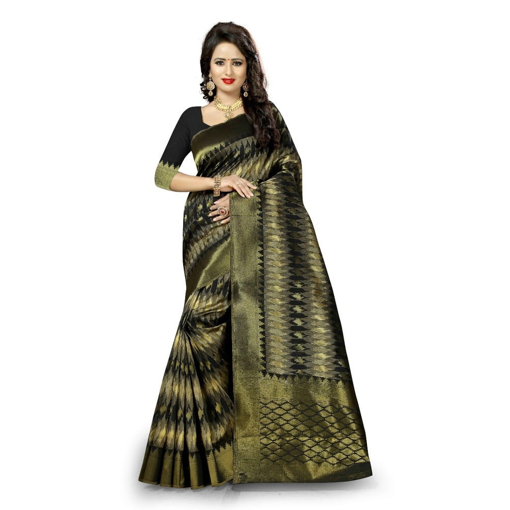 Black Kanchivaram Saree