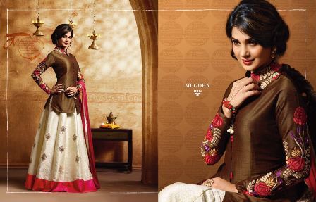 Designer White Jacket Anarkali Suit Decoration Material: Beads