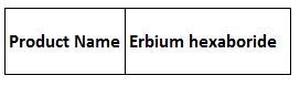 Erbium Compounds