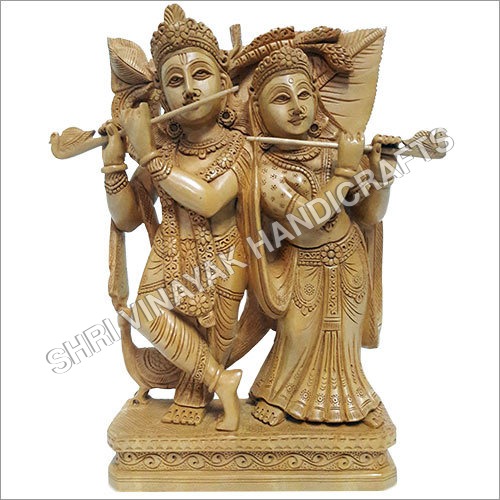 Wooden Radha Krishna Figure Wooden Radha Krishna Figure
