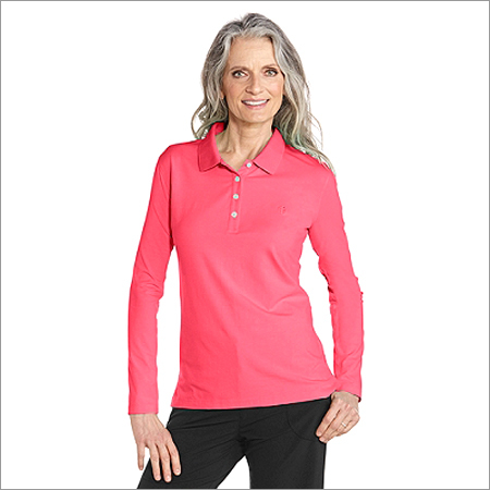 Women's Long Sleeve Polo T-Shirt