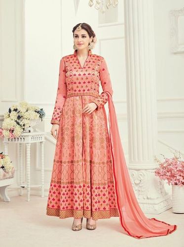 Wedding Wear Anarkali Suit Decoration Material: Beads
