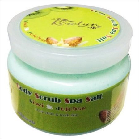 Body Scrub Spa Salt with Kiwi & Jojoba