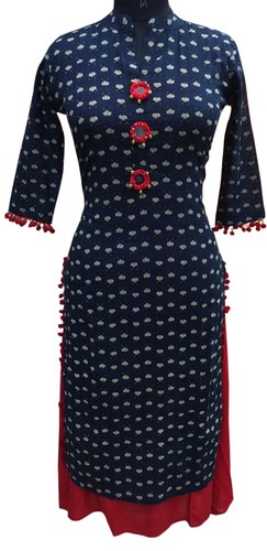 Women Blue Kurti