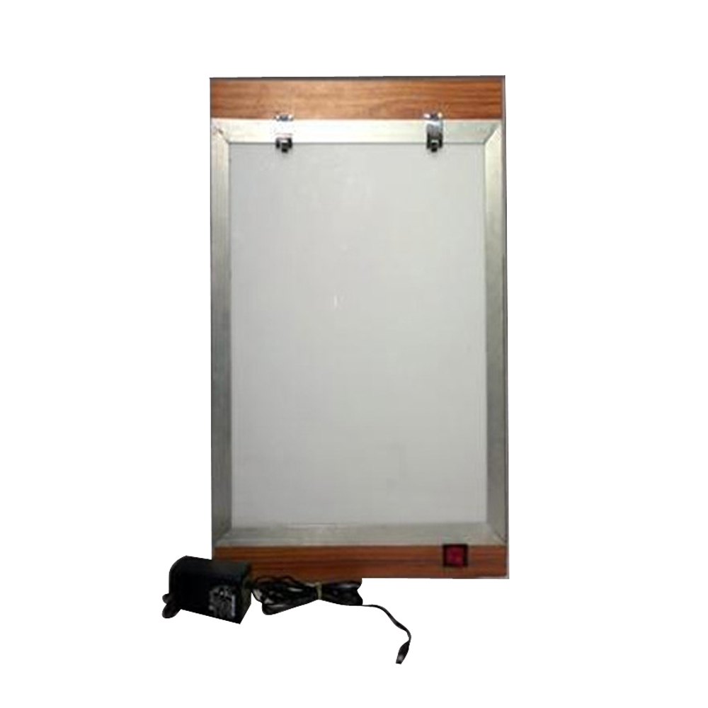 X-Ray Lobby - Wood/Metal, Variable Size, Brown | LED Bright Light, Low Voltage, Wall Mount Clamp, Even Illumination