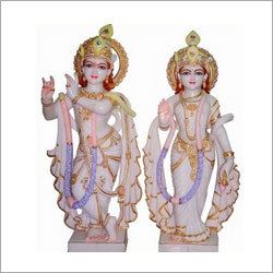 Fancy Lord Marble Radha Krishna Statues