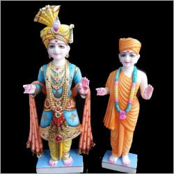 White Lord Marble Swami Narayan Statues