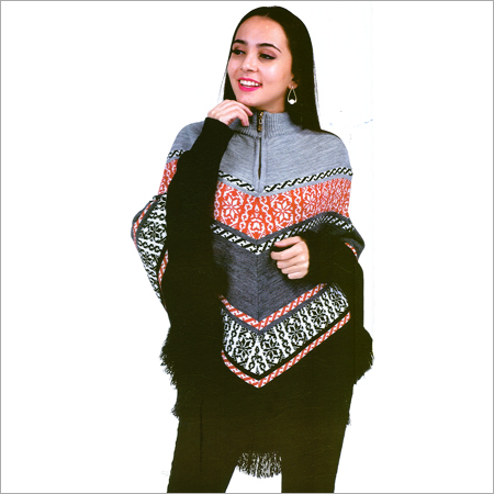 Black Ladies Poncho