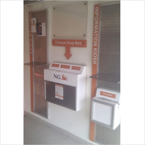Cheque Drop Box Stand Application: Indoor