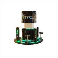 Mobile Display Podium - Color: Black