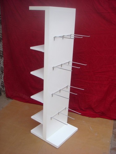 Wooden And Hook Holder Display Stand Application: Indoor